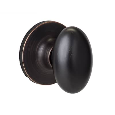 Sure-Loc Vintage Bronze Egg-shaped Dummy Door Knob