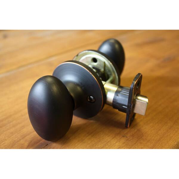 Shop Sure Loc Vintage Bronze Egg Shaped Passage Door Knob On