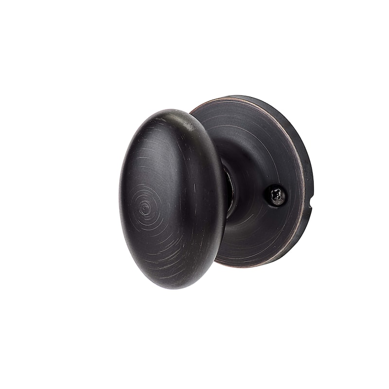 Design House 750588 Egg Privacy Bed and Bath Door Knob Oil Rubbed Bronze