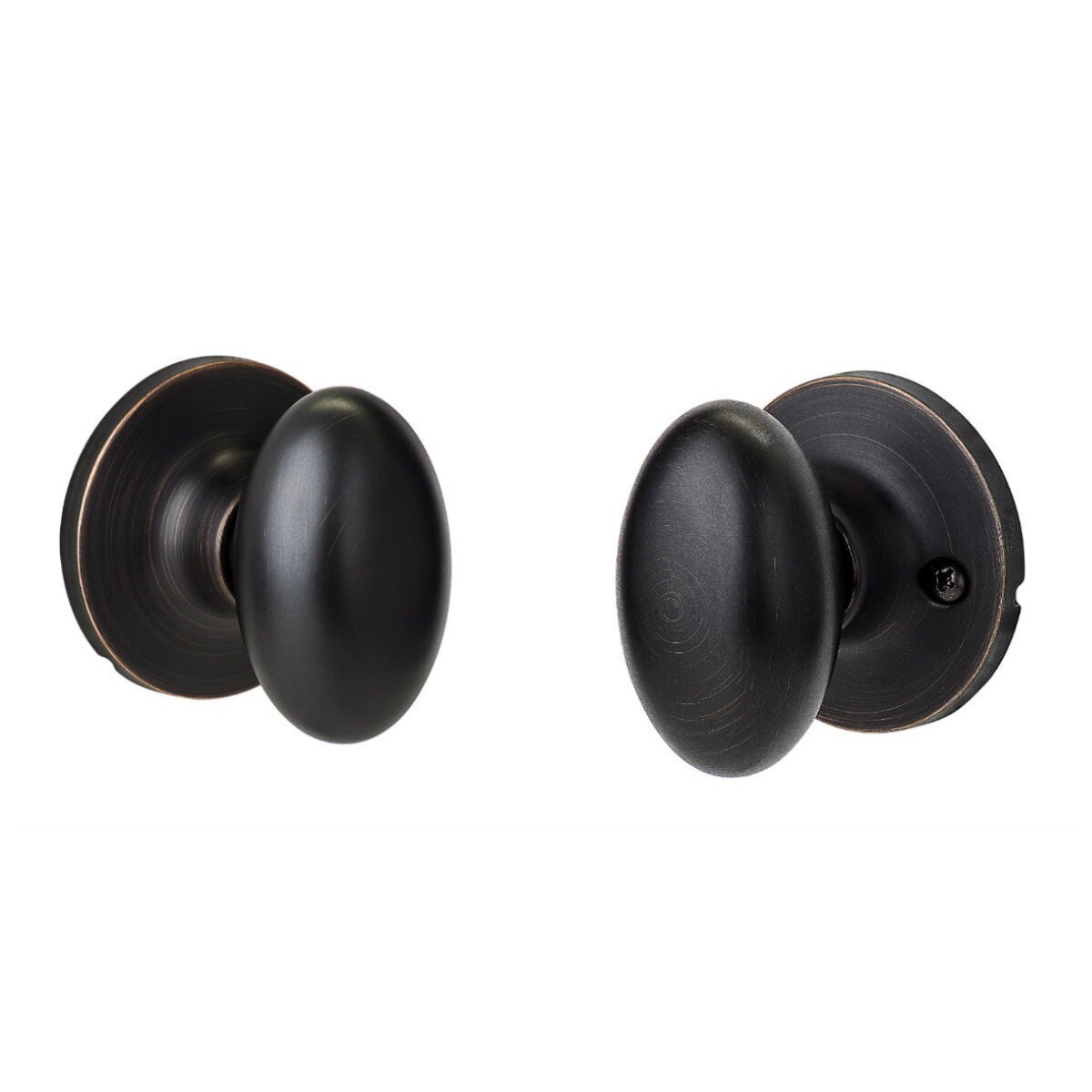 Shop Sure Loc Vintage Bronze Egg Shaped Passage Door Knob On