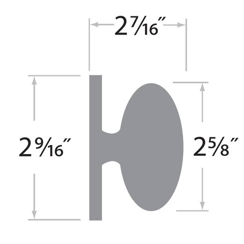 Design House 750588 Egg Privacy Bed and Bath Door Knob Oil Rubbed Bronze