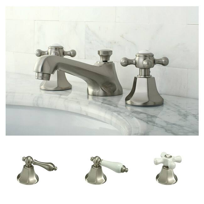 Kingston Brass Metropolitan Satin Nickel Widespread Bathroom Faucet