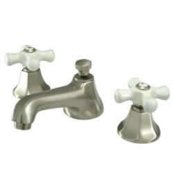 Kingston Brass Metropolitan Satin Nickel Widespread Bathroom Faucet