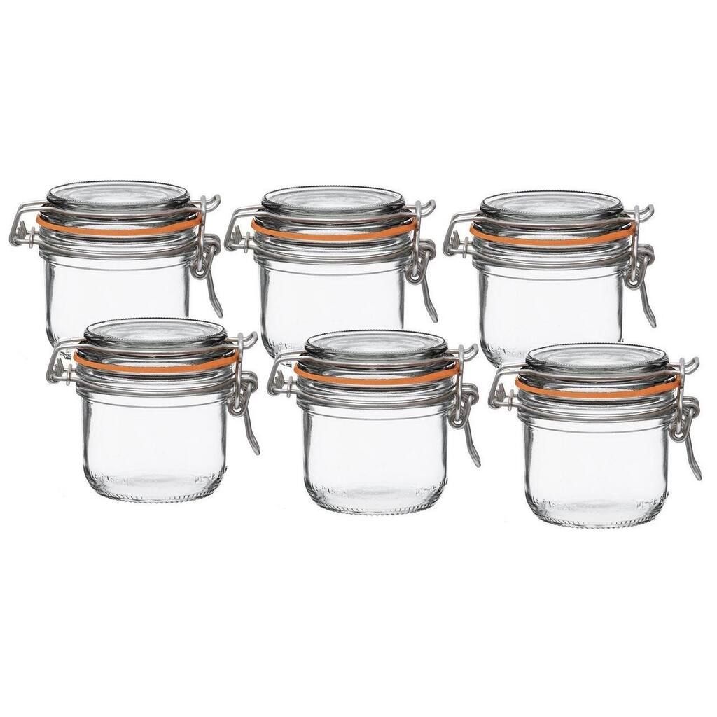 Le Parfait French Super Terrine Wide Mouth 200g Jar with 70 mm Gasket (Pack of 6)