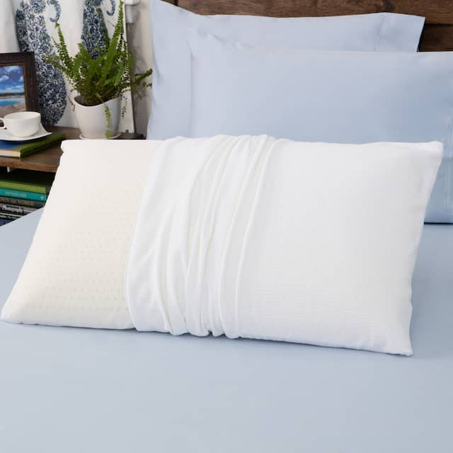 Authentic Talatech 230 Thread Count Latex Foam Firm Density Pillow ...