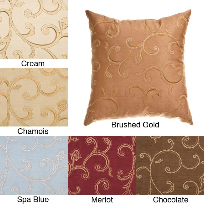 Isis Scroll 18-inch Decorative Pillows (Set of 2)