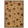 Indoor Beige Floral Area Rug - 8'2 x 10'