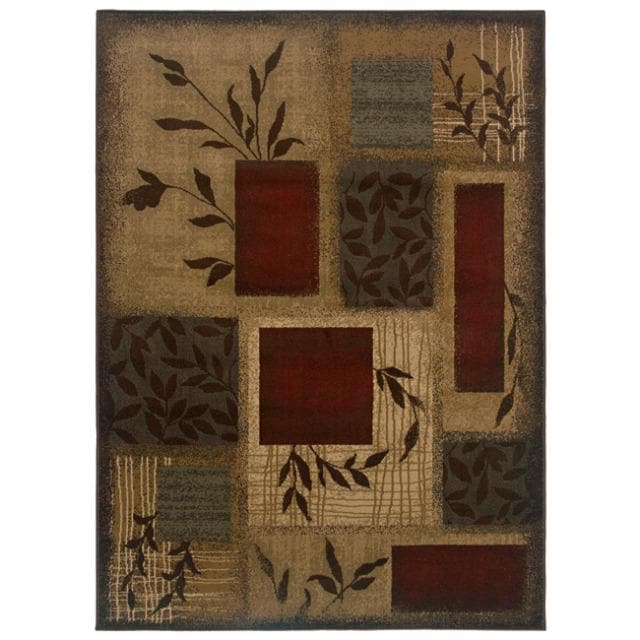 Indoor Green Abstract Area Rug (5 X 76)