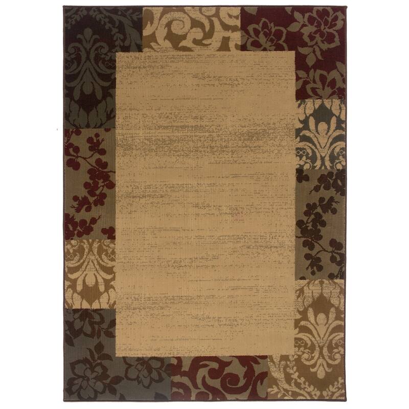 Style Haven Alissa Beyond Borders Floral Ipressions Color Block Area Rug