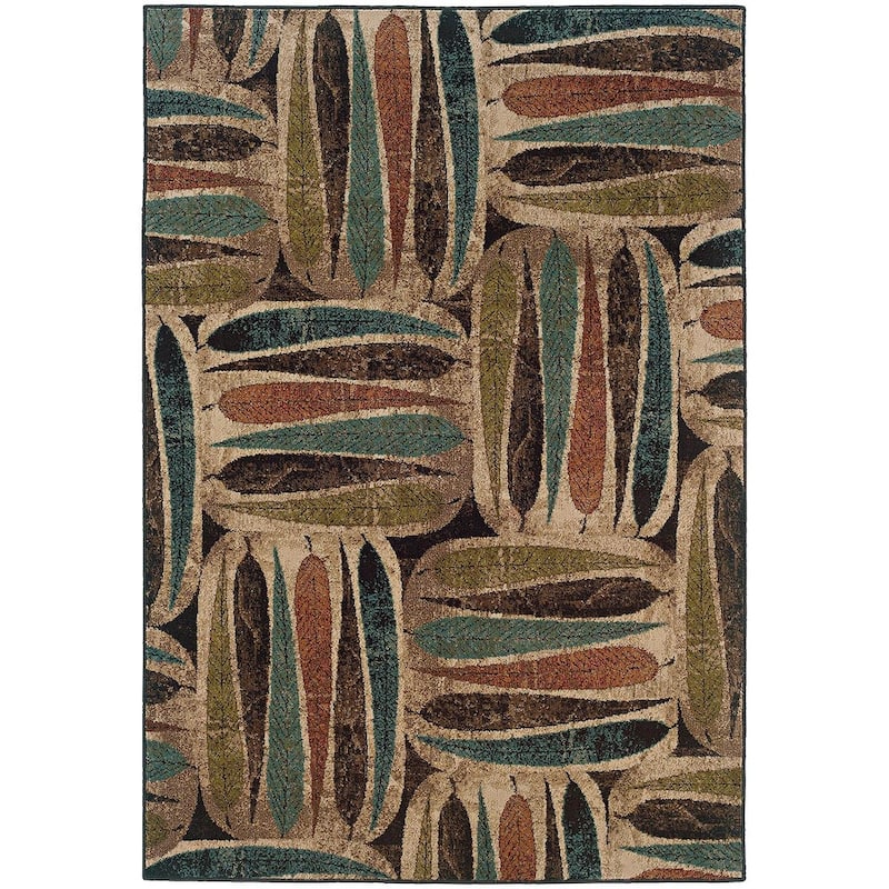 Everleigh Stacked Leaves Area Rug