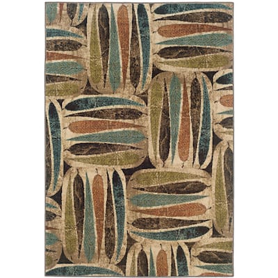 Everleigh Stacked Leaves Area Rug