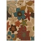 Ivory Floral Rug (5' x 7'6) - Free Shipping Today - Overstock.com ...