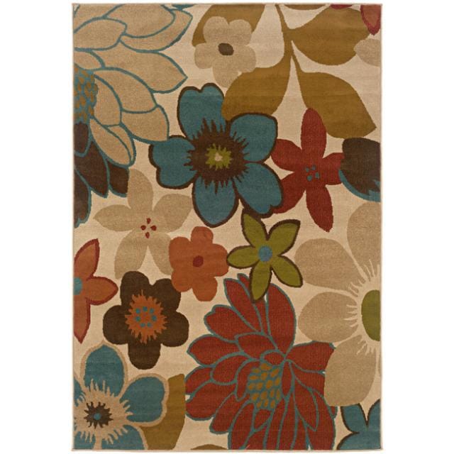 Ivory Floral Rug (710 X 10)