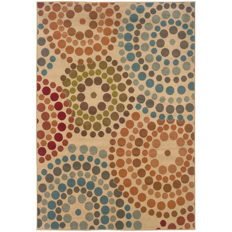 Style Haven Yammoune Multicolor Abstract Area Rug