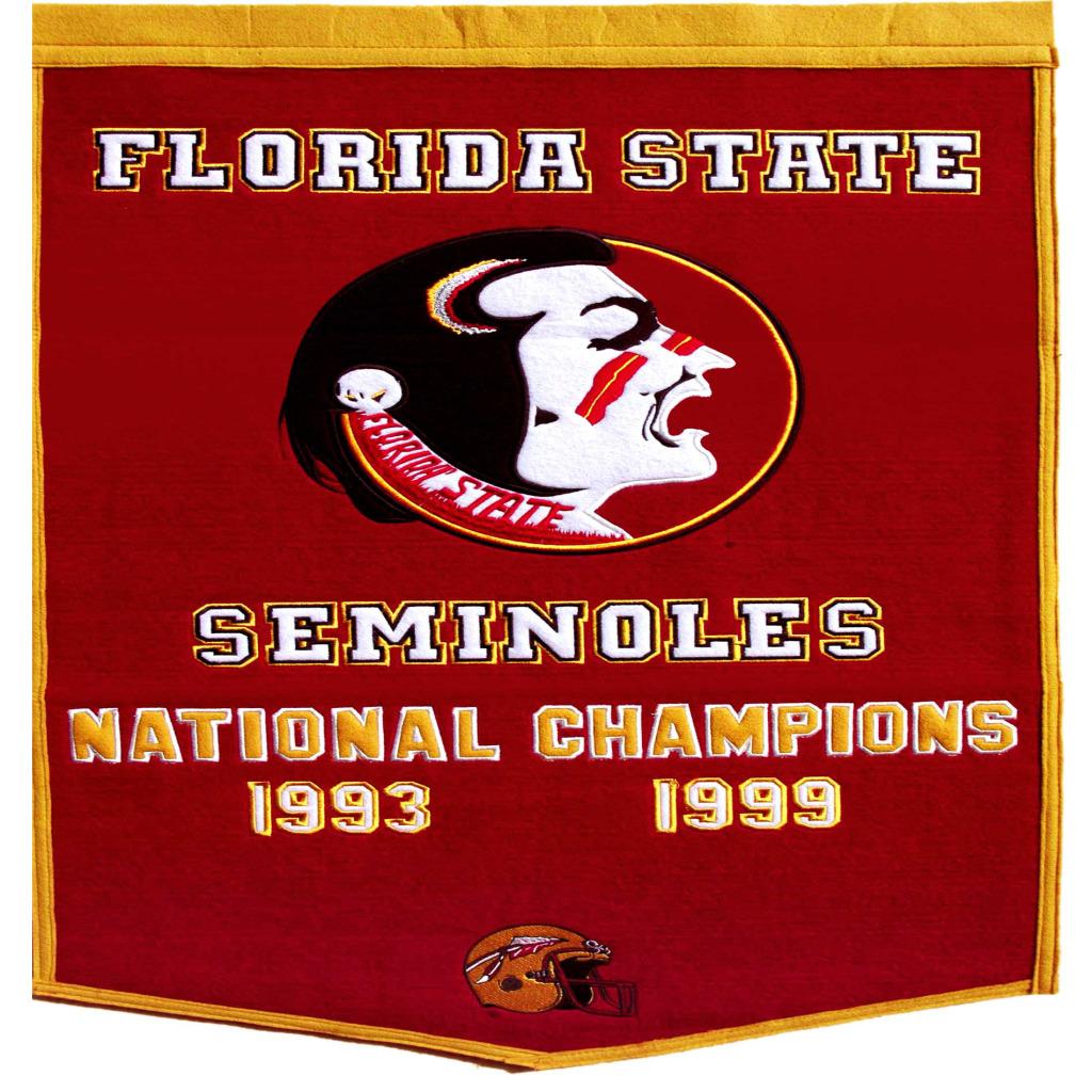 Florida State Seminoles Ncaa Football Dynasty Banner Free Shipping