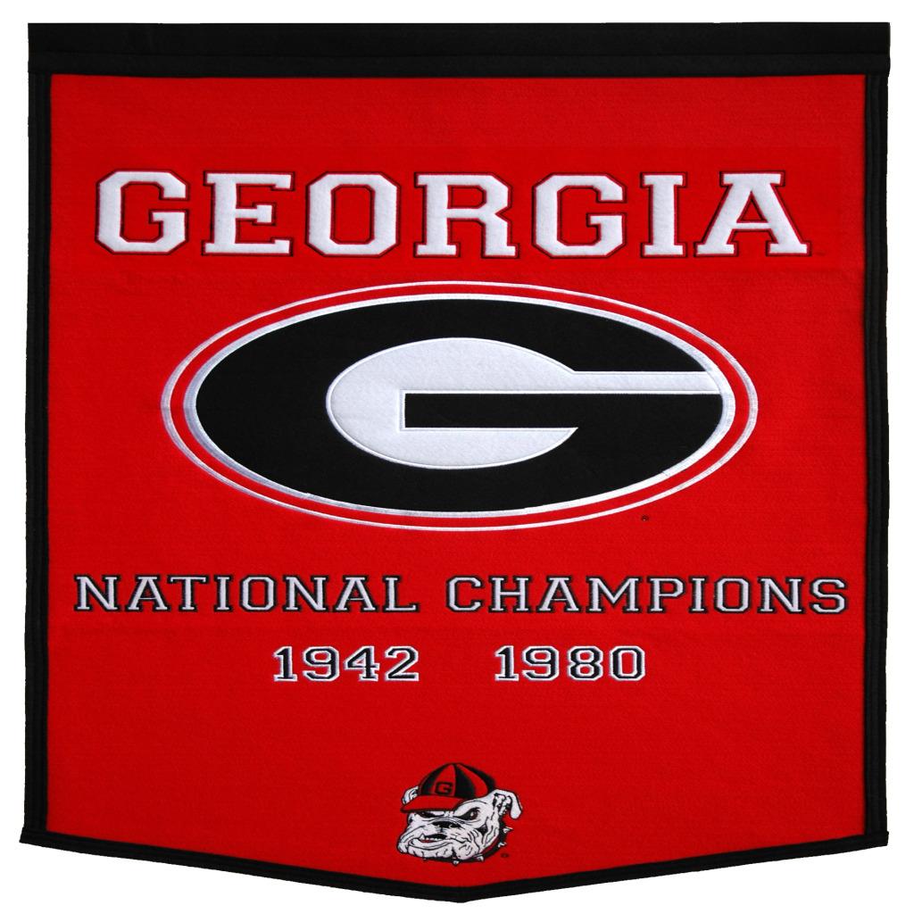 Georgia Bulldogs NCAA Football Dynasty Banner - Free Shipping Today ...