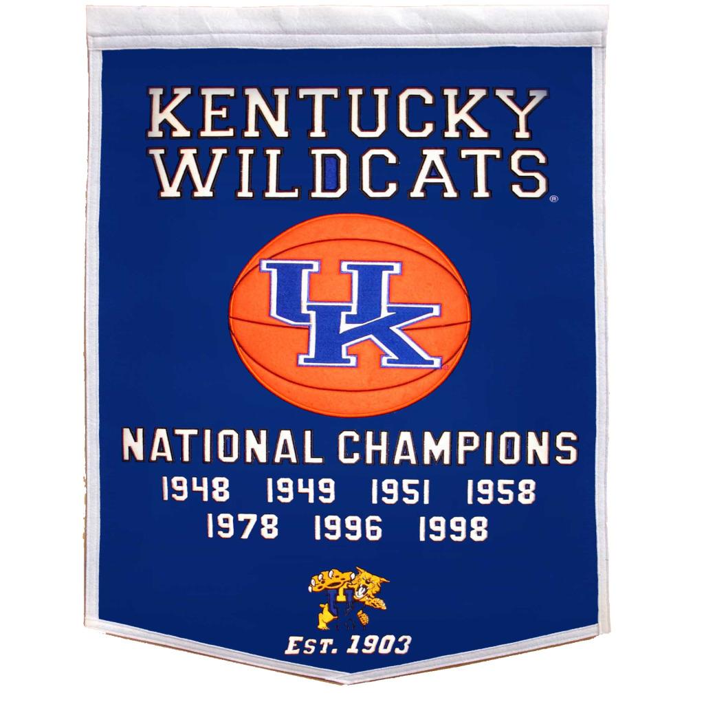 Kentucky Wildcats NCAA Basketball Dynasty Banner