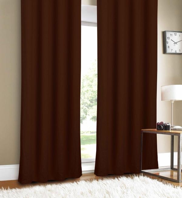 Luxury Linen Chocolate 88-inch Curtain Panel - 50 x 88