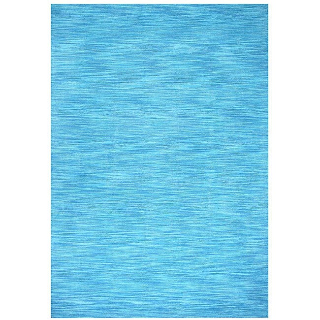 Hand tufted Fusion Blue Wool Rug (5 X 8)