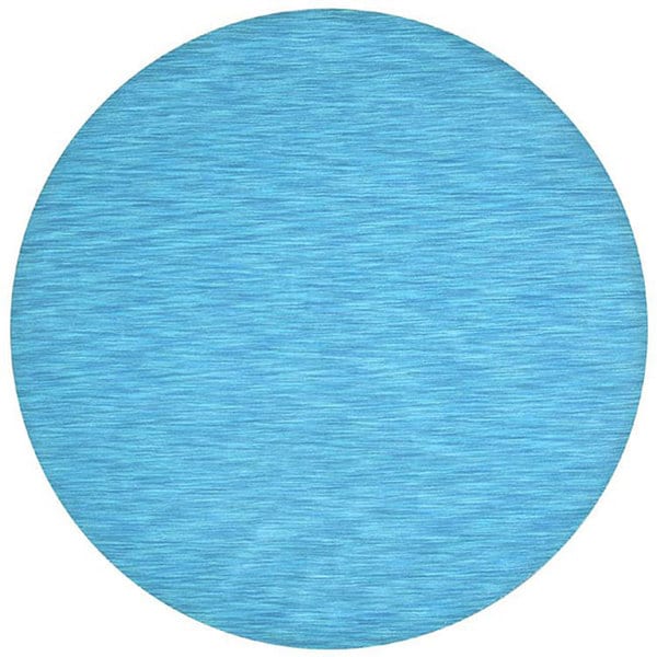 Hand-tufted Fusion Blue Wool Rug (8' Round) - 8' x 8'