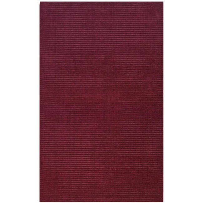 Hand tufted Pulse Purple Wool Rug (5 X 8)