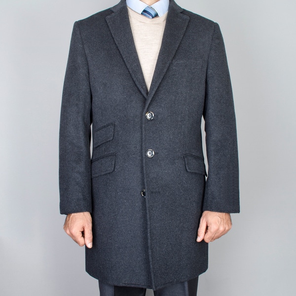 Men's Charcoal WoolCarcoat Coats