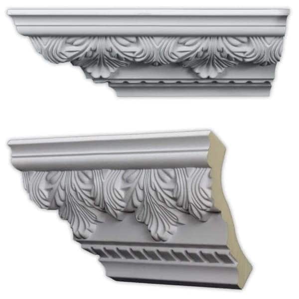 Acanthus and Dentil 5.5-inch Crown Molding (8 pieces)