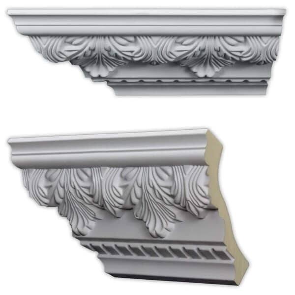 Acanthus and Dentil 5.5-inch Crown Molding (8 pieces)