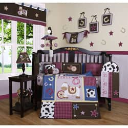 Shop Geenny Western Cowgirl Horse 13 Piece Crib Bedding Set