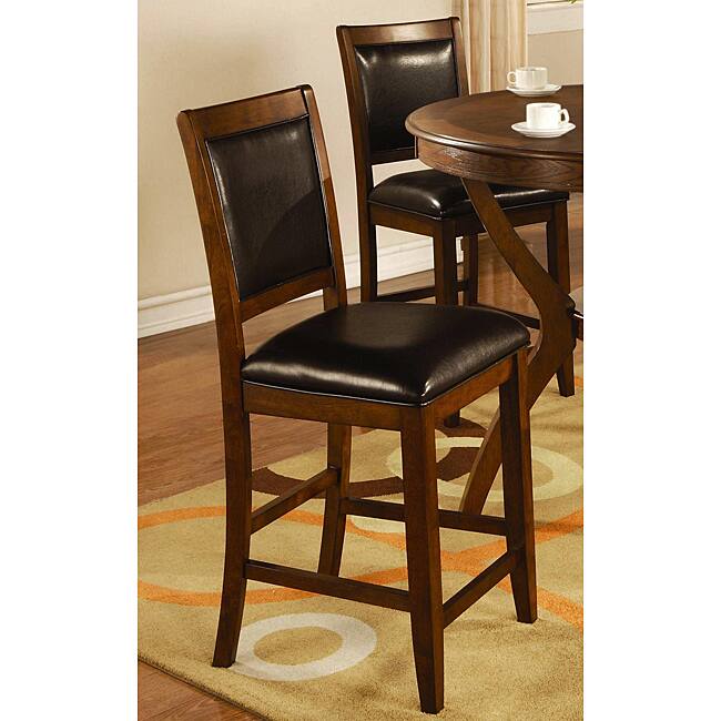 Sierra Brown Walnut Counter Stools (Set of 2)
