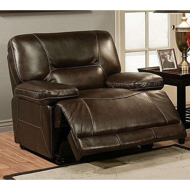 Abbyson deals leather recliner