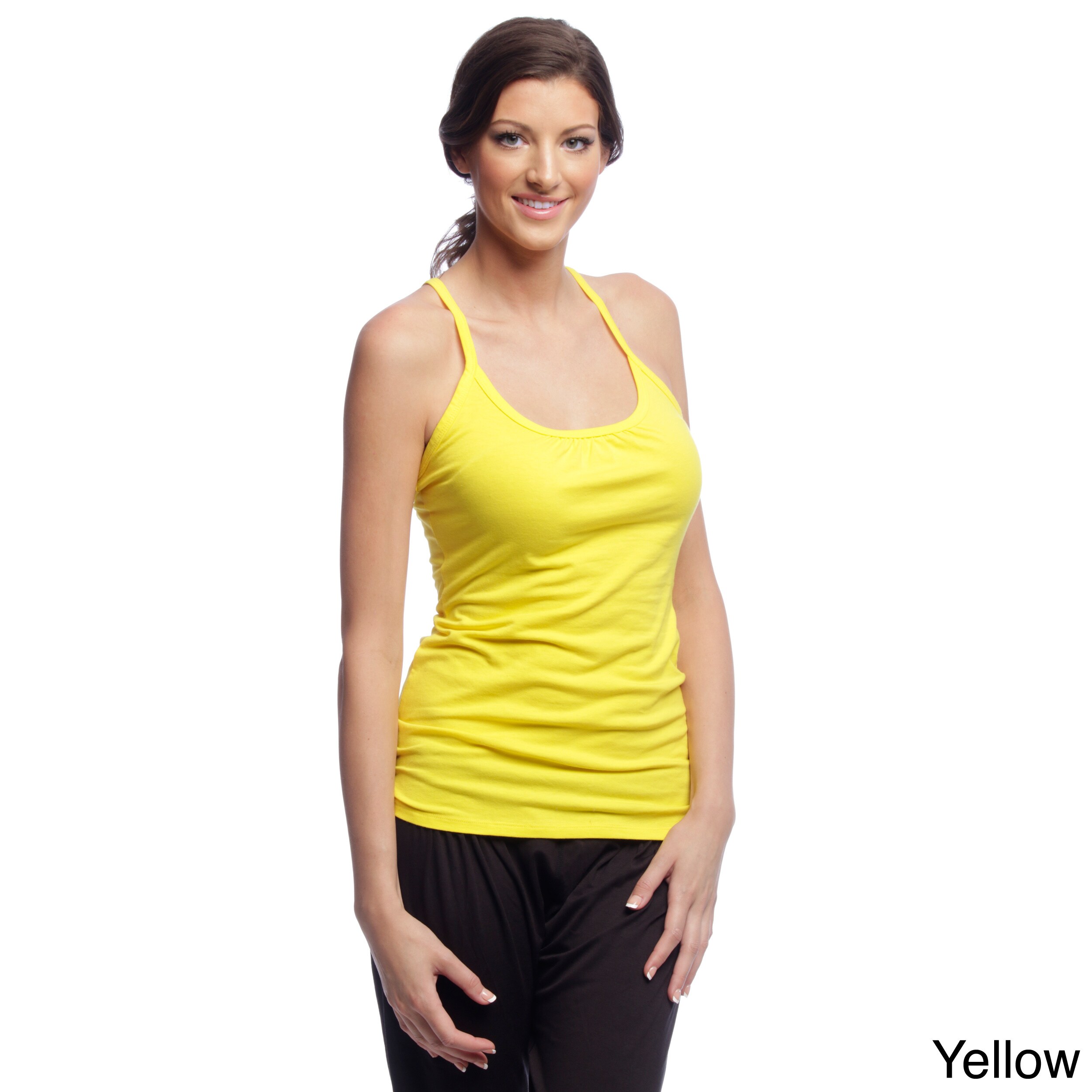 Yogacara Yogacara Long Jersey Tank Top Yellow Size S (4  6)