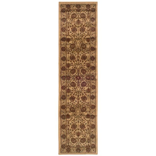 Indoor Beige Oriental Rug (110 X 76)