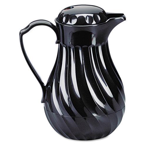 Hormel Black Polyurethane Swirl Poly lined 40 ounce Carafe Thermos (BlackCapacity 40 ounces Model HOR4022B )