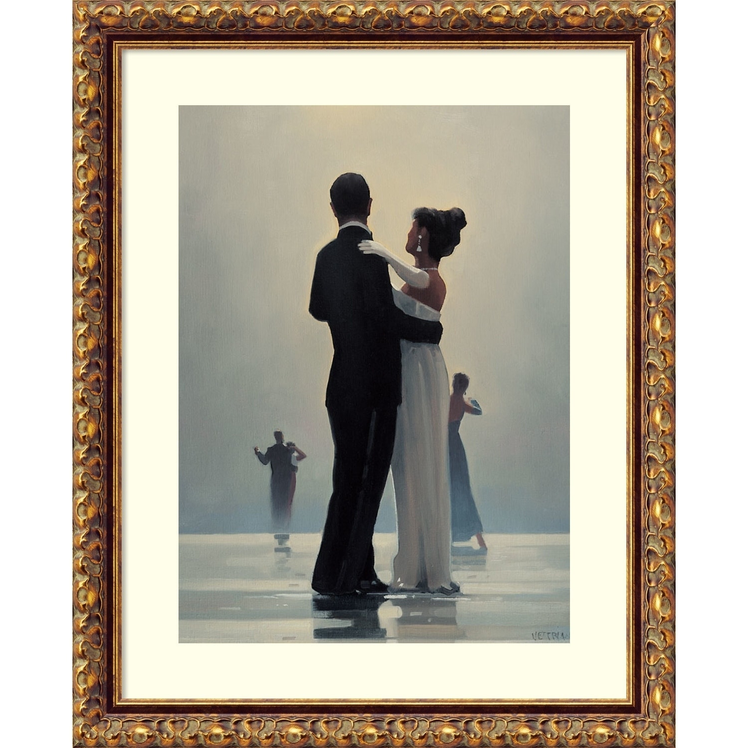 Jack Vettriano In Thoughts of You Mounted Art Print Special Offer NEW
