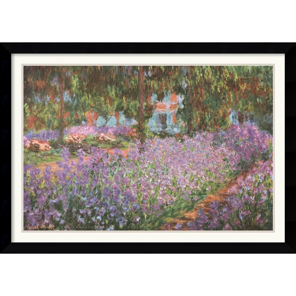 Claude Monet 'The Artist's Garden at Giverny, 1900' Framed Art Print ...