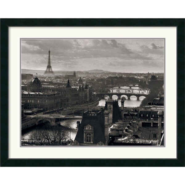 'Views of Paris The River Seine' Framed Art Print