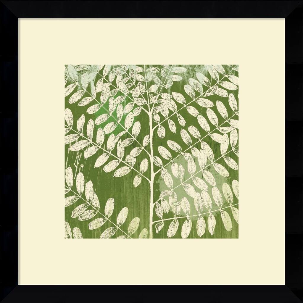 Framed Art Print 'Forest Leaves' by Erin Clark 13 x 13-inch