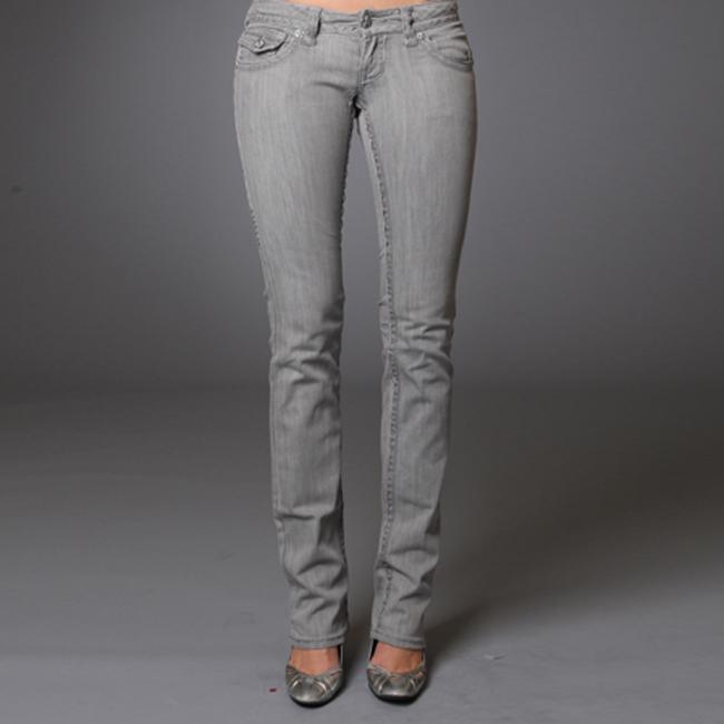 grey straight jeans ladies