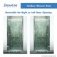 preview thumbnail 22 of 43, DreamLine Unidoor 29-30 in. W x 72 in. H Frameless Hinged Shower Door - 29" - 30" W
