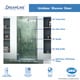 preview thumbnail 19 of 43, DreamLine Unidoor 29-30 in. W x 72 in. H Frameless Hinged Shower Door - 29" - 30" W