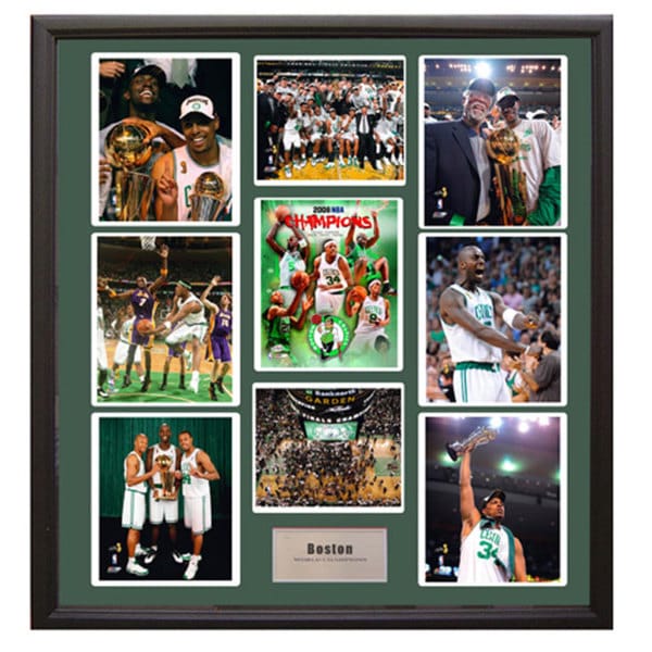 Boston Celtics 2008 World Champion 9-Photograph Deluxe Frame