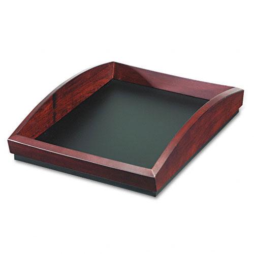 Rolodex Executive Woodline Ii Mahogany finish Desk Tray