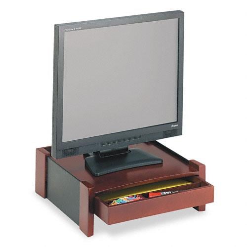 Shop Rolodex Brown Wood Desktop Monitor Stand with Cord Organizer
