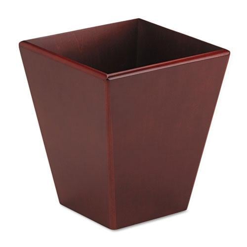 Rolodex Wood Mahogany Wastebasket