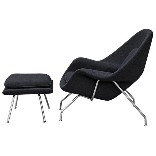 Womb Lounge Chair wool womb chair and ottoman - free shipping today - overstock Womb Lounge Chair wool womb chair and ottoman - free shipping today - overstock