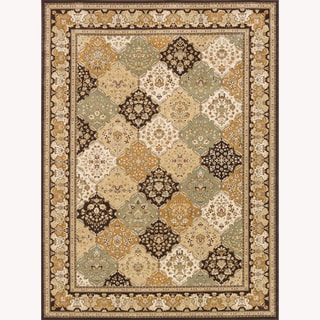 Primeval Multi/ Coffee Oriental Rug (9'2 x 12'7) Alexander Home Oversized Rugs