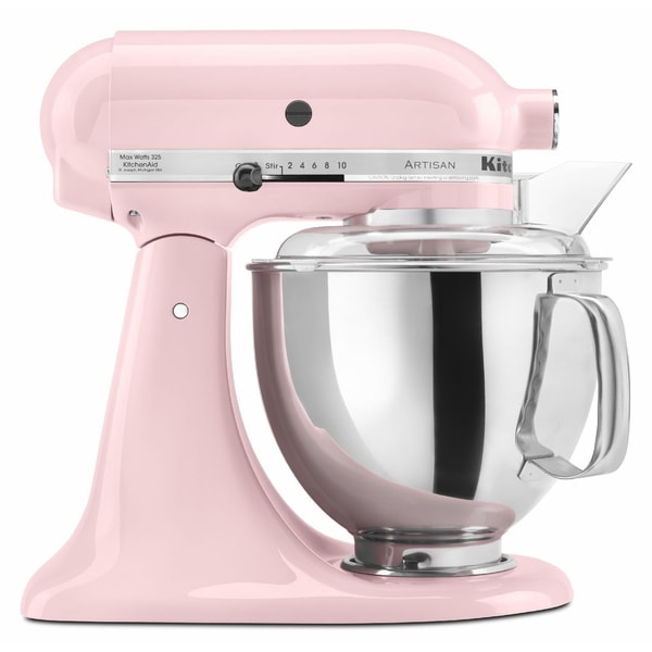 KitchenAid RRK150PK Pink 5-quart Artisan Tilt-Head Stand Mixer ...