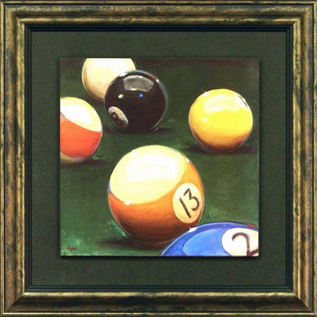 Karen Dupr 'Corner Pocket' Framed Wall Art