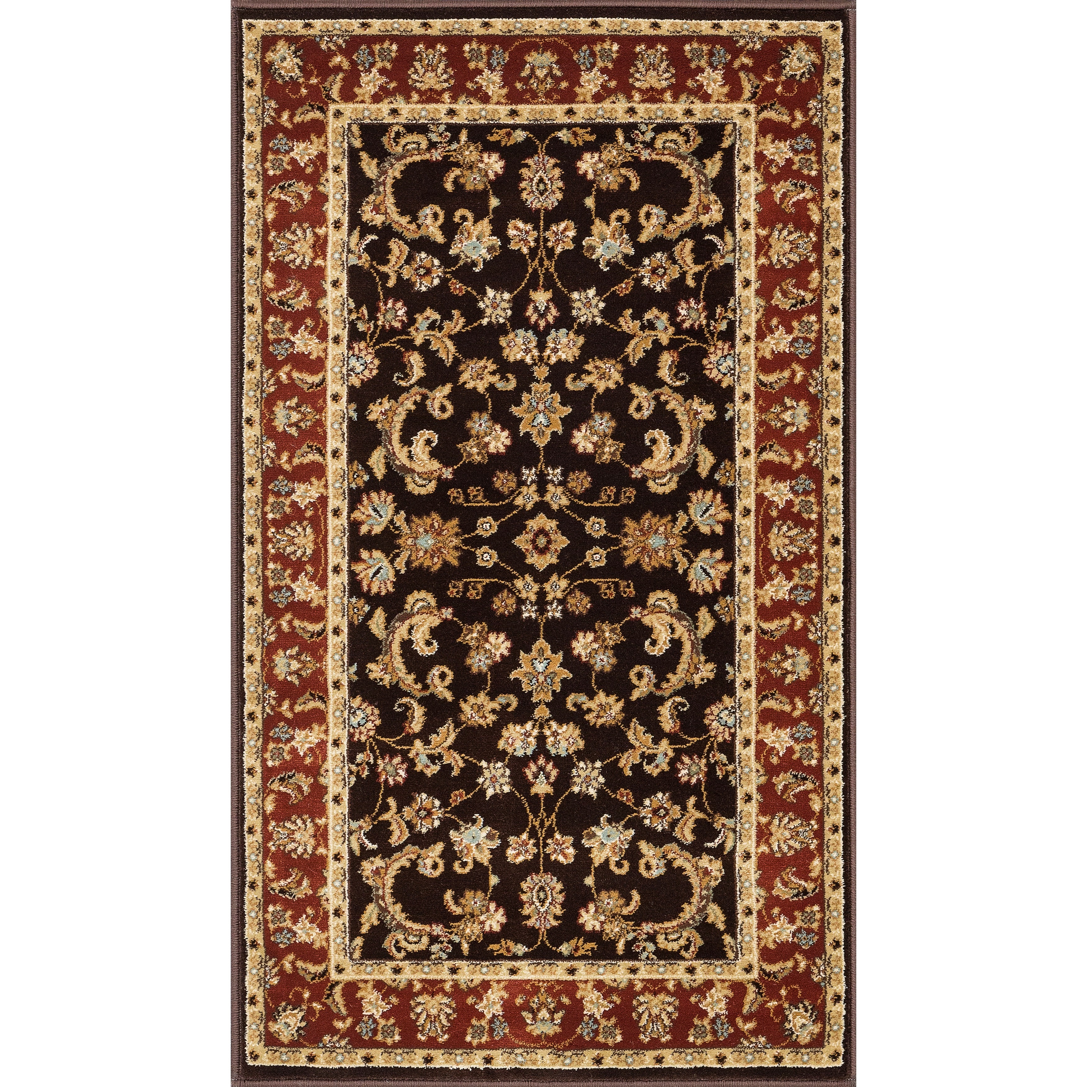 Hand tufted Primeval Brown Oriental Rug (23 X 39)